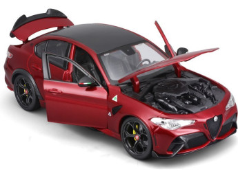 Bburago Alfa Romeo Giulia GTAm 1:18 červená metalíza
