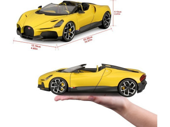 Bburago Bugatti Mistral 1:18 žlutá