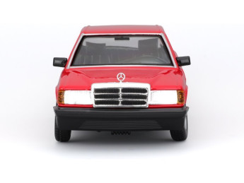 Bburago Mercedes-Benz 190E 1987 červená