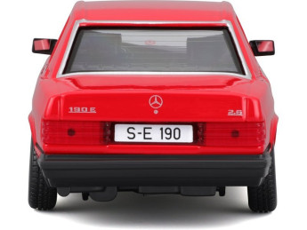 Bburago Mercedes-Benz 190E 1987 červená