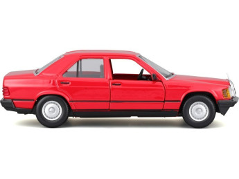 Bburago Mercedes-Benz 190E 1987 červená