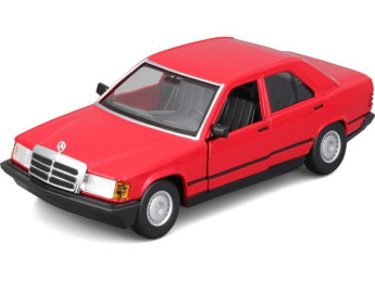 Bburago Mercedes-Benz 190E 1987 červená