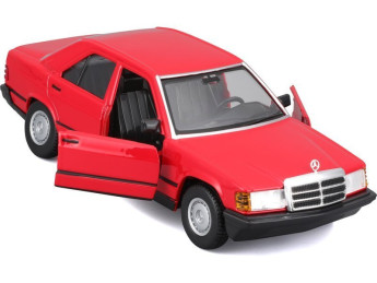 Bburago Mercedes-Benz 190E 1987 červená