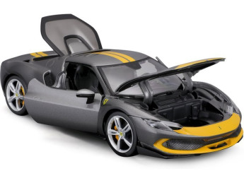 Bburago Ferrari 296 GTB Assetto Fiorano 1:18 šedá