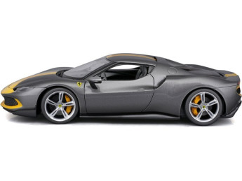 Bburago Ferrari 296 GTB Assetto Fiorano 1:18 šedá