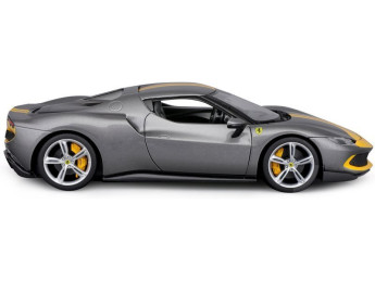 Bburago Ferrari 296 GTB Assetto Fiorano 1:18 šedá