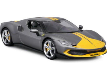 Bburago Ferrari 296 GTB Assetto Fiorano 1:18 šedá