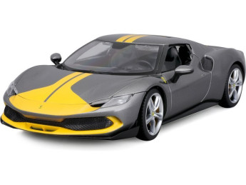 Bburago Ferrari 296 GTB Assetto Fiorano 1:18 šedá