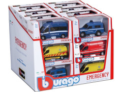Bburago auta Emergency Force (sada 24ks)