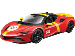 Bburago Ferrari SF90 Stradale Asseto Fiorano 1:18 červená