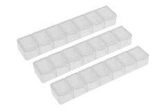 Box na díly 165x34x25 mm (7 přihrádek), 3 ks