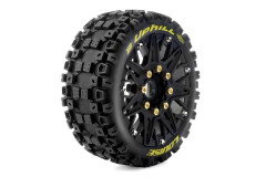 B-UPHILL SOFT 1/8, 0 a 1/2 offset 17mm odnímatelný hex, Černé disky, 2 ks