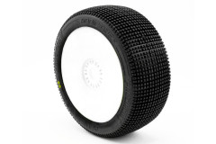 ADDICTIVE V2 BUGGY S2 (SOFT) nalepené pneumatiky, bílé disky, 2 ks.