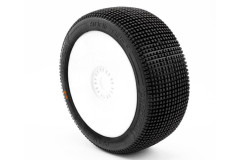 ADDICTIVE V2 BUGGY S3 (MEDIUM) nalepené pneumatiky, bílé disky, 2 ks.