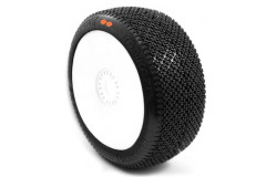 KAMIKAZE V2 BUGGY S3 (MEDIUM) nalepené pneumatiky, bílé disky, 2 ks.