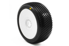 GRASSHOPPER V4 BUGGY A2 (SOFT) nalepené pneumatiky, bílé disky, 2 ks.