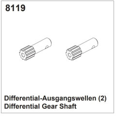 DF models Hřídel diferenciálu pro 3144
