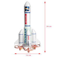 QUASAR raketový dron 2.4 GHz unikátní kvadrokoptéra LED, senzory