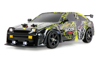 Drift Sport RC Car GTR 4WD 1:16 RTR s kouřem a LED osvětlením žluté