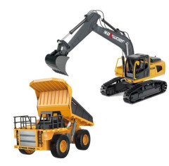 SET RC bagr + RC Dump Truck 1:24