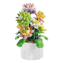 Stavebnice sada - kytice květin DIY  1059 dílků