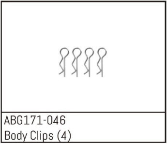 ABG171-046 - Sponky karosérie, 4ks