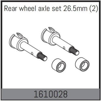 Rear wheel axle set 26.5mm (2)