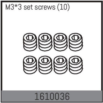 M3*3 set screws (10)