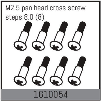 M2.5 pan head cross screw steps 8.0 (8)