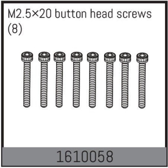 M2.5×20 button head screws (8)