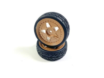 Aluminum wheel set - copper-coloured (2) OPTION