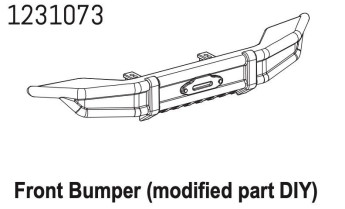 1231073 - Heavy Duty Front Bumper (Opt.) CR4.4