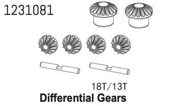 1231081 - Differential Gear Set 18T/13T CR4.4