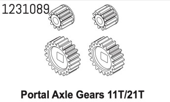 1231089 - Portal Axle Steel Gear 11T/21T CR4.4