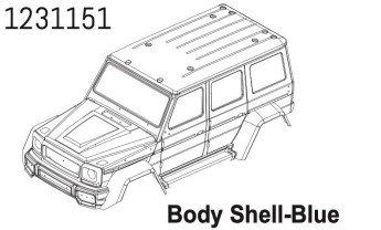 1231151 - PC Body WOLF blue CR4.4