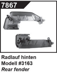 Podběh zadního kola pro 3163, 3164