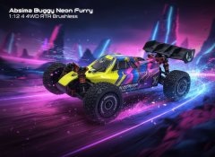 Absima Buggy Neon Furry 1:12 4WD RTR Brushless růžová (11)