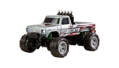 RC Monster Truck kovový 1:64 RTR LED Tempomat 2,4GHz šedý