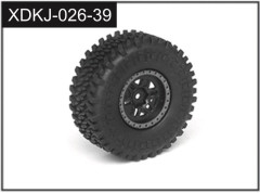 J-026-39 red - Spare Wheel (2 pcs.) Reckless/Devotee rot
