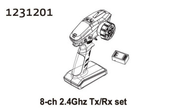 1231201 - 8-CH 2.4Ghz TX/RX Set CR4.4 PATROL