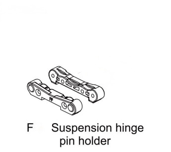 1210003 - Alu Front Suspension Hinge Pin Holder