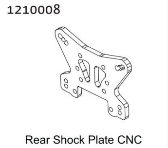 1210008 - Alu Rear Shock Tower - Buggy