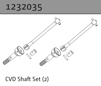 1232035 - CVD Shaft Set