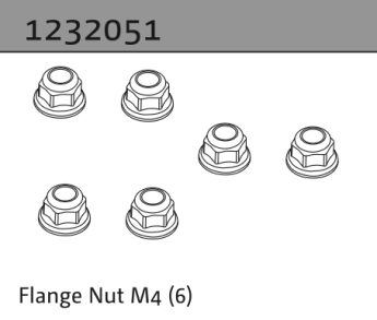 1232051 - Flange Nut M4 (6)