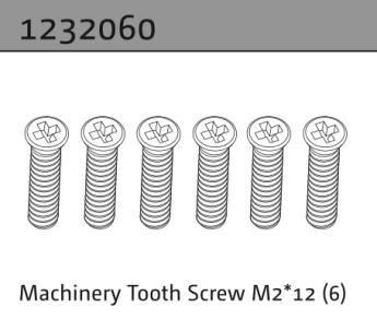 1232060 - Machinery Tooth Screw M2*12 (6)