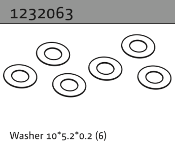 1232063 - Washer 10*5.2*0.2 (6)