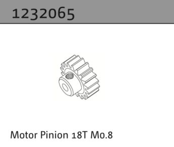 1232065 - Motor Pinion 18T M0.8