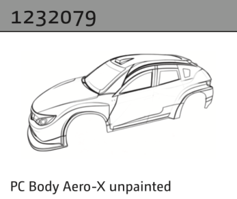 1232079 - PC Body Aero-X unpainted