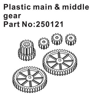 HBP250121 - Plastic Main & Middle Gears