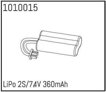 HBP240174 - (1010015) LiPo 2S/7.4V 360mAh